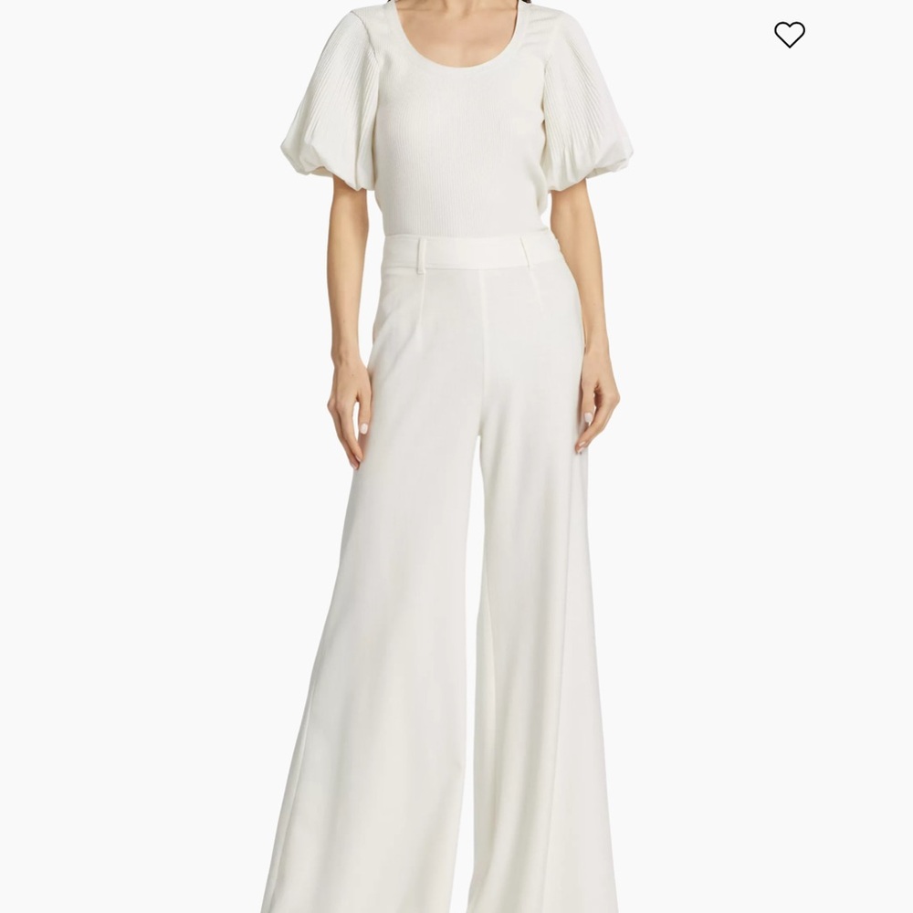 Derek Lam 10 Crosby****Ribbed White Top w/Ballon Sleeves***XS***$225 CURRENT - Picture 5 of 8